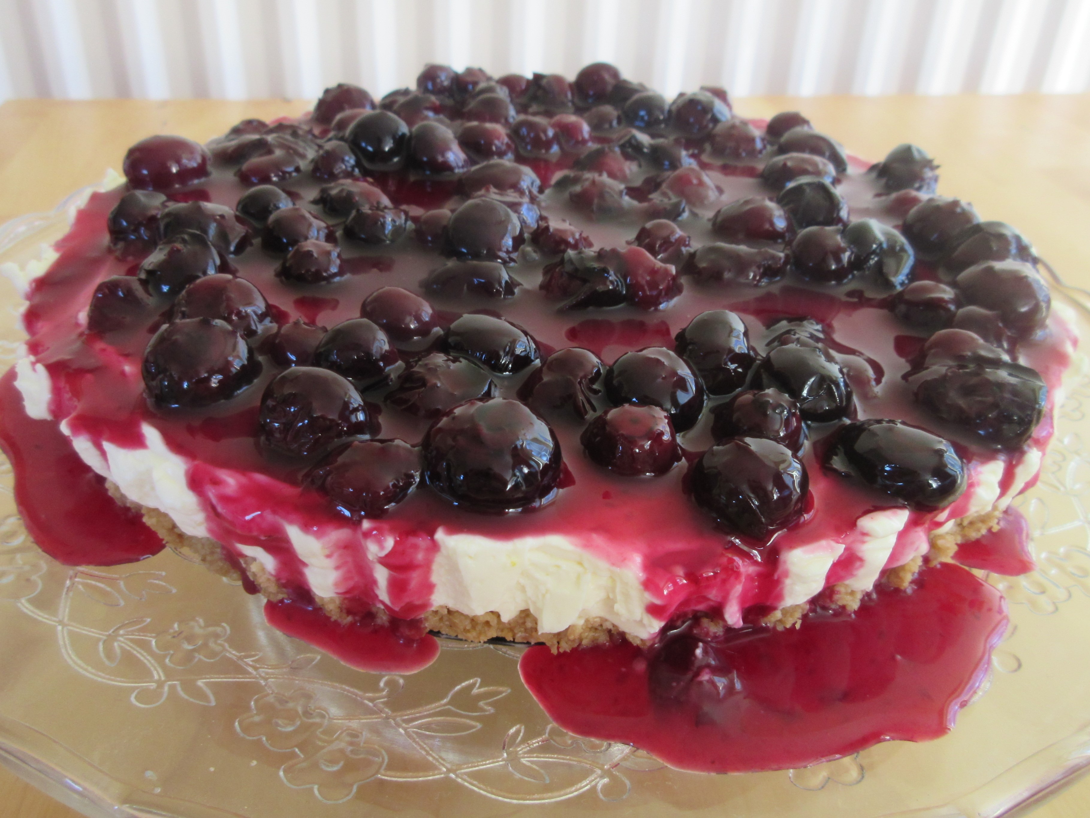 gluten free blueberry cheesecake
